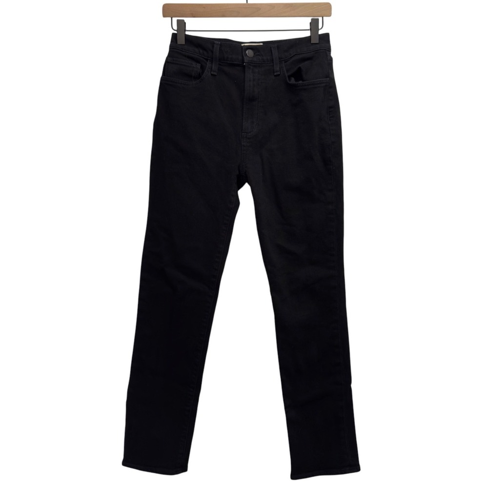 Favorite Daughter Women's 26 The Erin High Rise Straight Leg Black Stretch Jeans